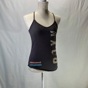 Roxy Gray Racerback Tank Top Size Small